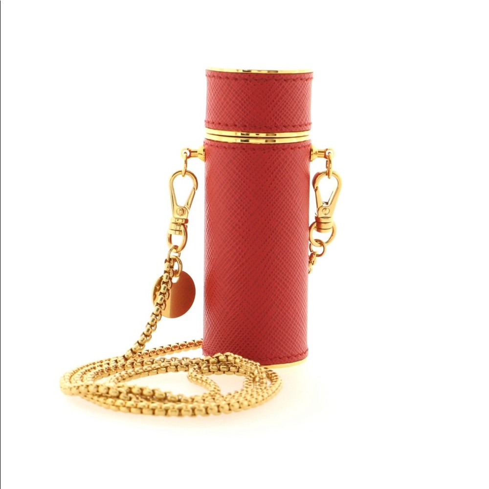 PRADA
Saffiano Logo Plaque Lipstick Case